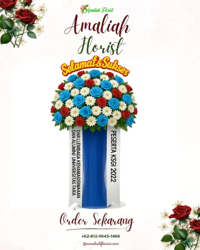 Standing Flower di Rumah Duka Suka Dame